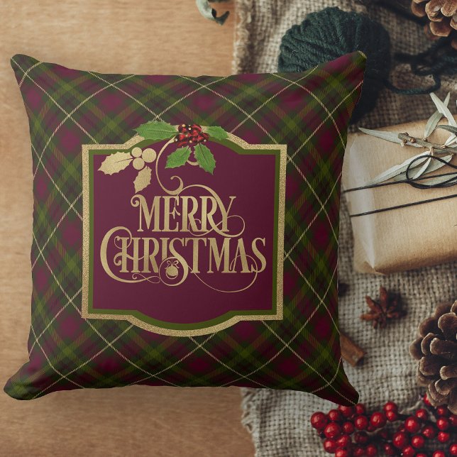 Almofada Travesseiros de Natal Feliz Travesseiro decorativo (Christmas pillows personalized Christmas throw pillow for couch)