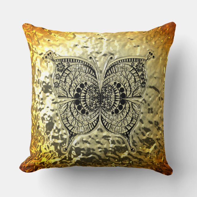 Almofada Travesseiros de Opções de Imagem de Borboleta Art  (Frente)