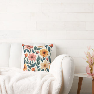 Almofada travesseiros de padrão de flores de jojo