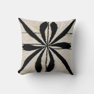 Almofada Travesseiros de Quilim Branco e Preto Persa Decort