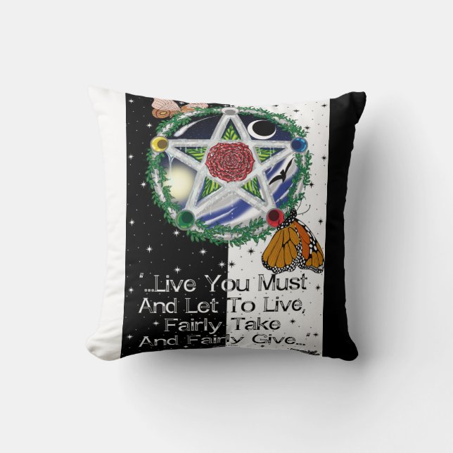 Almofada Travesseiros de Wiccan Rede (Frente)