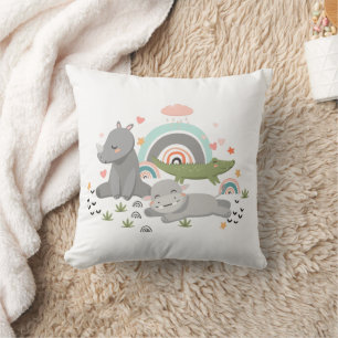 Almofada Travesseiros decorados com uma ilustração engraçad