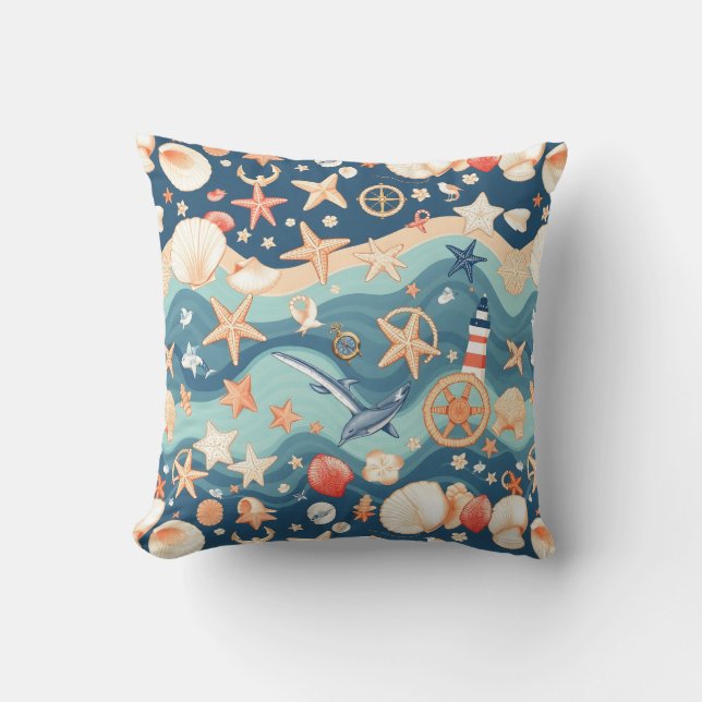 Almofada Travesseiros decorativos de brisa costeira - Estil (Frente)