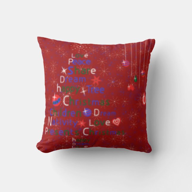 ALMOFADA TRAVESSEIROS DECORATIVOS DE DESIGNADOR DE NATAL -  (Frente)
