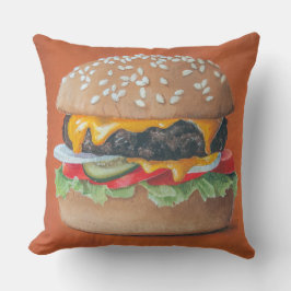 Almofada Travesseiros decorativos de Ilustração de Hamburge