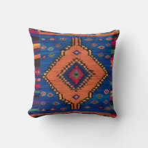 Travesseiros decorativos de Kilim Azul Tecidos Man