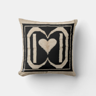 Almofada Travesseiros Decorativos de Kilim: Preto e Branco