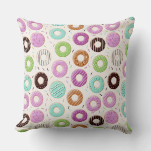Almofada travesseiros decorativos de padrões de rosquinha