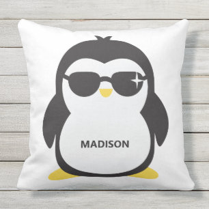 Almofada Travesseiros decorativos de pinguins legal com nom