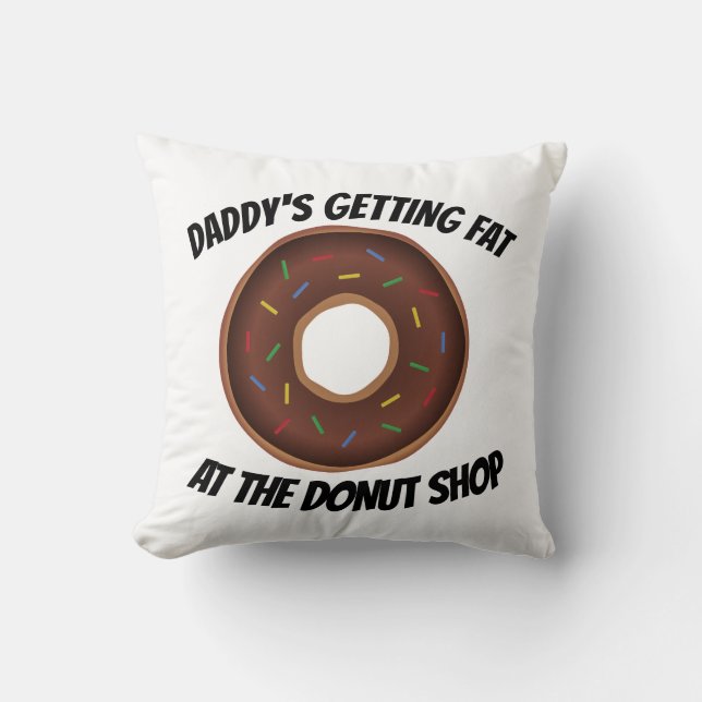 Almofada TRAVESSEIROS DECORATIVOS DE ROSQUINHA FUNNY DO pai (Frente)