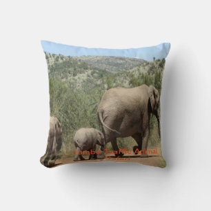 Almofada travesseiros decorativos de safari elefante