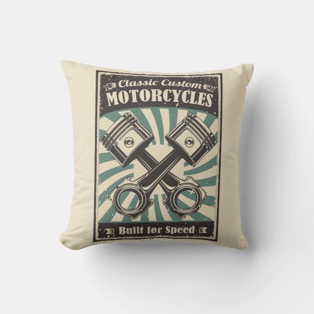 Almofada Travesseiros decorativos decorativos para motocicl (Frente)