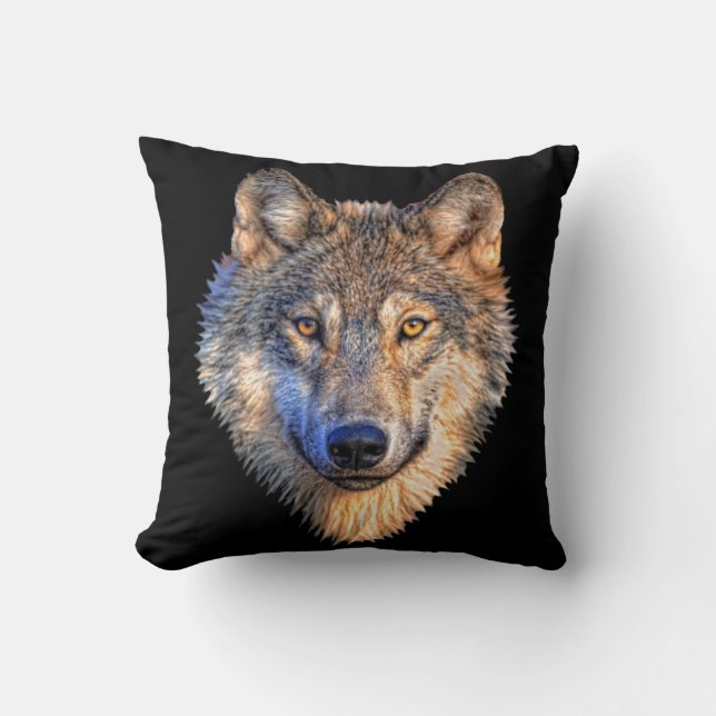 Almofada Travesseiros decorativos do estilo do lobo (Frente)