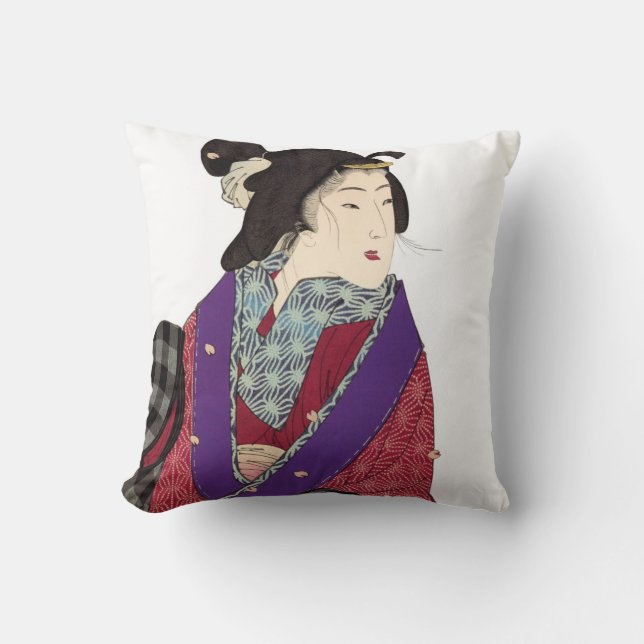Almofada Travesseiros decorativos japoneses bonitos do (Frente)