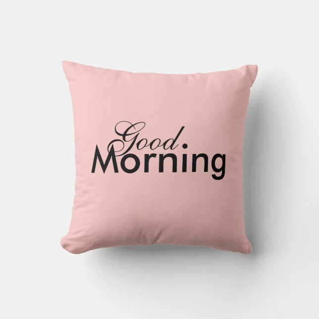 Almofada Travesseiros do bom dia/boa noite (Frente)