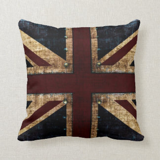 Almofada Travesseiros do lance de Union Jack do Grunge