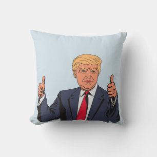 Almofada Travesseiros DONALD TRUMP, polegares para cima