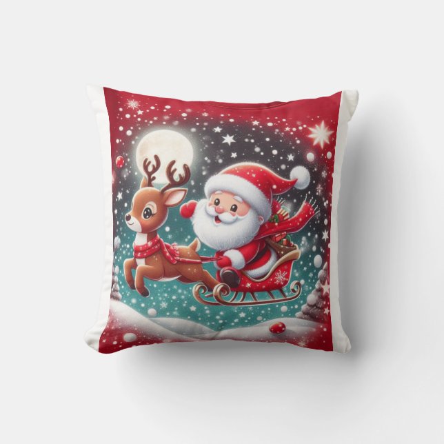 Almofada travesseiros e bolsas de design de natal (Frente)