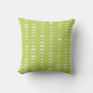 Almofada Travesseiros exteriores do verde limão - listra d
