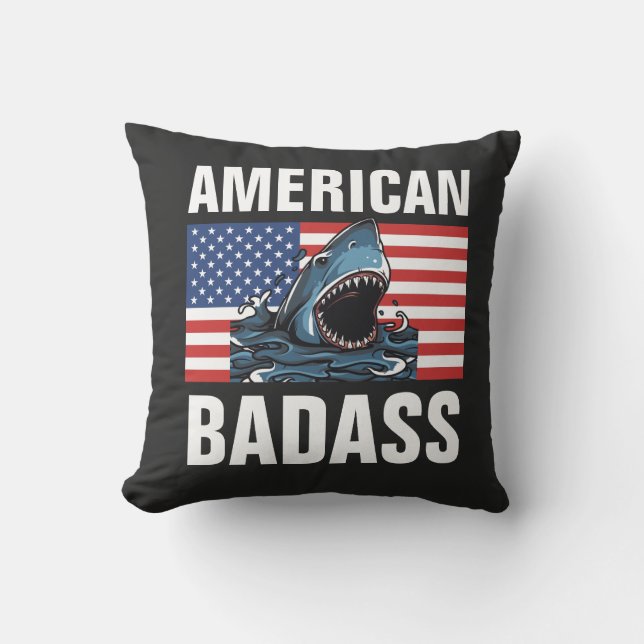 ALMOFADA TRAVESSEIROS PATRIOT DE BADASS AMERICANOS (Frente)