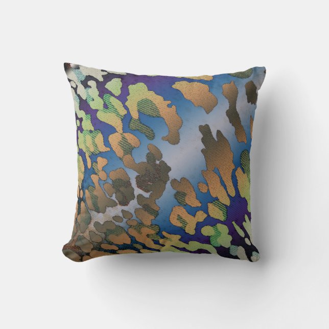 Almofada Travesseiros psicadélicos do couro (Frente)