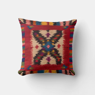Almofada "Travesseiros requintados de Kilim Vermelho em Par