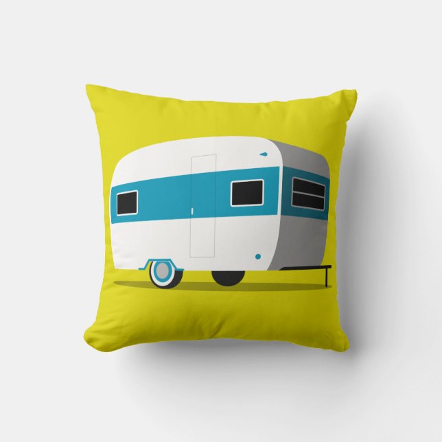 ALMOFADA TRAVESSEIROS RETRO CAMPER TRAILER (Frente)