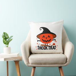 Almofada Treck Trat Pumpkin sorrindo