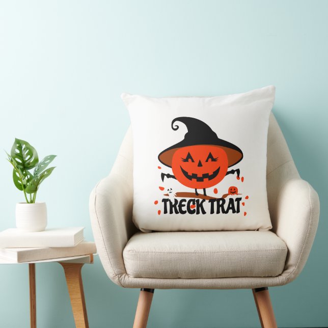 Almofada Treck Trat Pumpkin sorrindo (Cadeira)