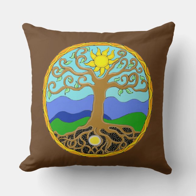 Almofada Tree of Life Mandala (Frente)