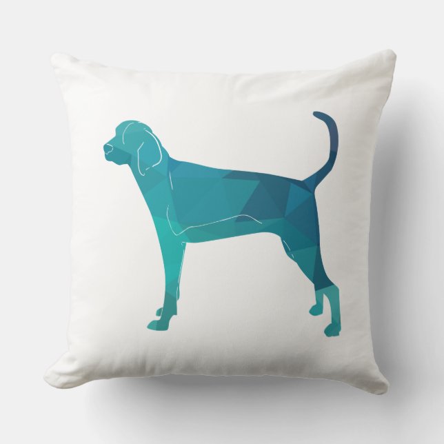 Almofada Treing Walker Coonhound Geométrico Silhouette (Frente)