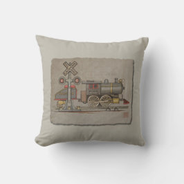 Almofada Trem elétrico do brinquedo