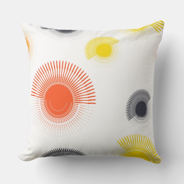 Almofada Trendência, divertida, viva, legal, geométrica cir (Frente)