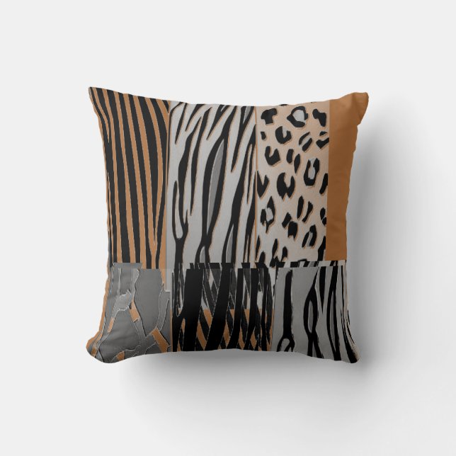 Almofada Trendy Animal Printed Zebra Stripe Travesseiro (Frente)