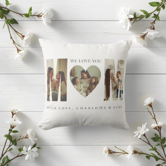Almofada Trendy Personalized Photo WE LOVE YOU Mom Pillow