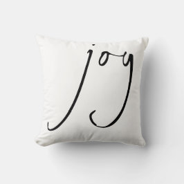 Almofada Trendy Script Joy Natal Black White