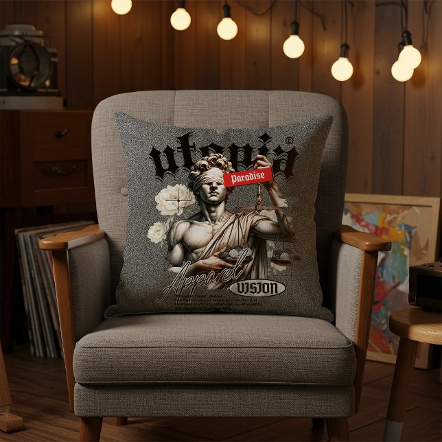 Almofada Trendy Urban Graffiti Throw Pillow (Criador carregado)