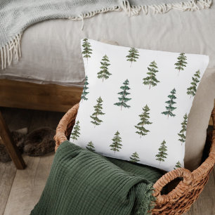 Almofada Trendy Winter Padrão da árvore de Natal