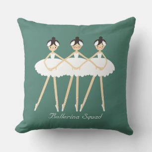 Almofada Três Ballerinas Cuecas, vestidos brancos