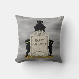 Almofada Três Diabinhos Feliz Halloween