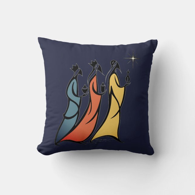 Almofada Três Reis Magos Minimalistas (Frente)