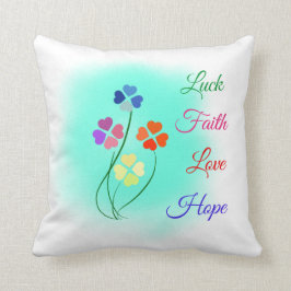 Almofada trevo de 4 folhas