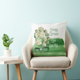 Almofada Trevo de Quatro Folhas Personalizado Aquarela Sort