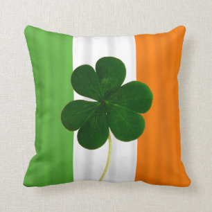Almofada Trevo irlandês do trevo da bandeira do dia de St