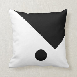 Almofada Triângulo de Design geométrico preto e branco