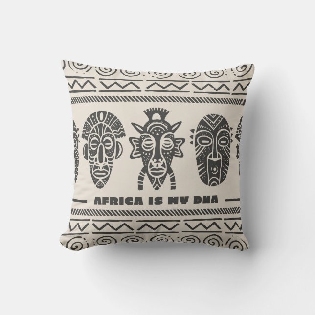 Almofada Tribal África É Meu DNA (Frente)