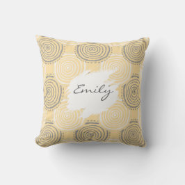 Almofada Tribal Circle Pattern Throw Pillow