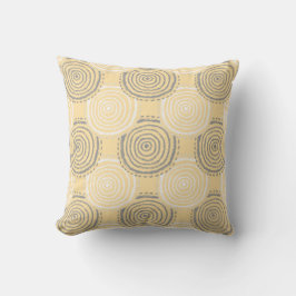Almofada Tribal Circle Pattern Throw Pillow