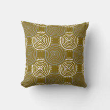 Tribal Circle Pattern Throw Pillow