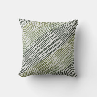 Almofada Tribal Green Stripes Abstract Pattern 